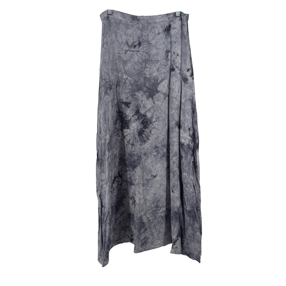 Sadie & Sage Gray Tie Dye Maxi Skirt Boho Grunge Festival Summer Hippie Edgy - Picture 5 of 8